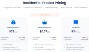 LunaProxy Pricing Plans